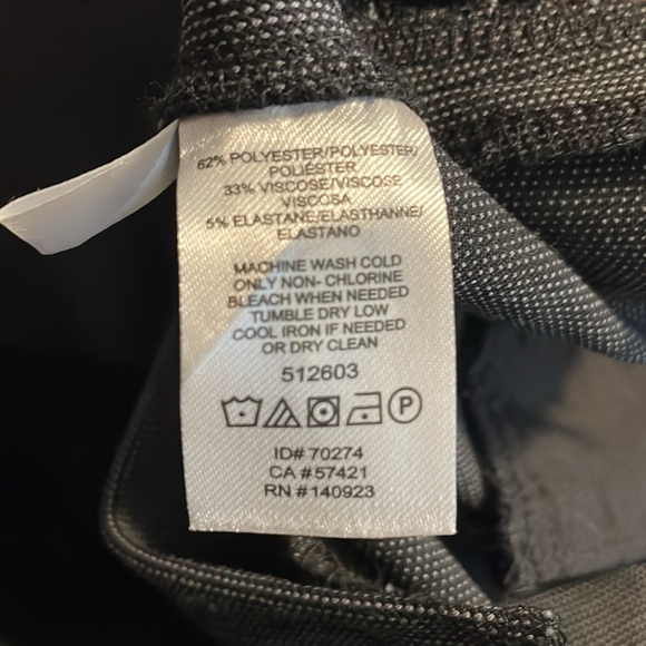 NWT Trouser Pants black and gray  size 12 Curvy Loft - Picture 6 of 6